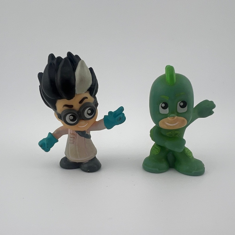PJ Masks Gekko Romeo Mini Figures Lot 2 Rubber Feel 2" Toy